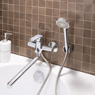 Смеситель для ванны с душем РМС SL131-006E хром