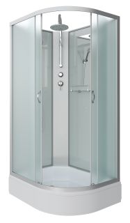 Душевая кабина Niagara NG-33394-14LBKT 130x90см серебро/матовое