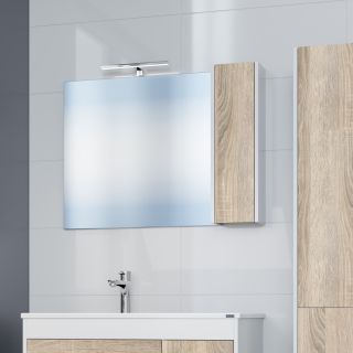 Зеркало-шкаф с подсветкой Санта Меркурий 700460 90 см янтарный