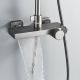 Душевая стойка Rose R1896T-6 с термостатом пепельный
