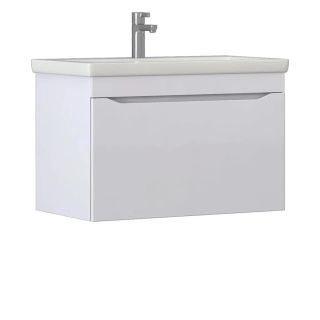 Тумба под раковину подвесная Vigo Grani 166 80 см белый