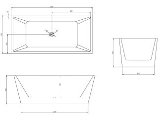 Акриловая ванна ABBER AB9224 160x80