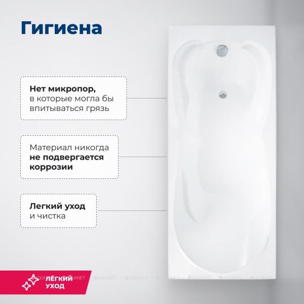 Акриловая ванна Aquanet Viola 242744 180x75 см