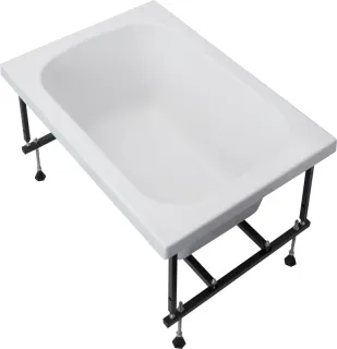 Акриловая ванна Aquanet Seed 347169 100x70 см с каркасом и фронтальной панелью