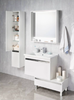 Шкаф Акватон Капри правосторонний белый 1A230503KP01R