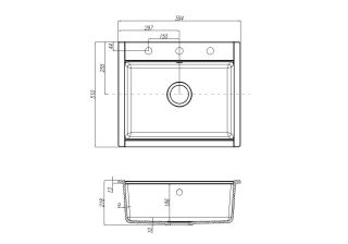 Мойка кухонная Акватон ДЕЛИЯ 60 песочный
