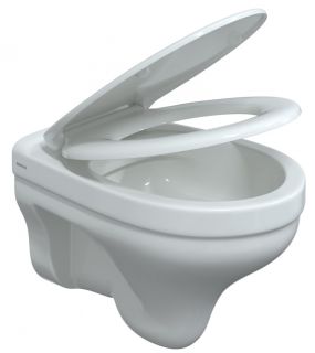 Подвесной унитаз Berges Albit Rimless белый 082146 сиденье Optim SO микролифт быстросъёмное