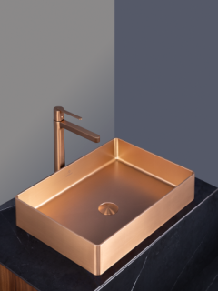 Раковина AltroBagno Astro 001019 RaSp из нержавеющей стали медь матовая