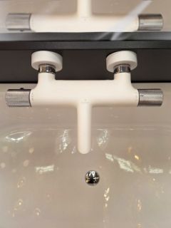 Смеситель для ванны AltroBagno Intento 0217 BiOp белый матовый