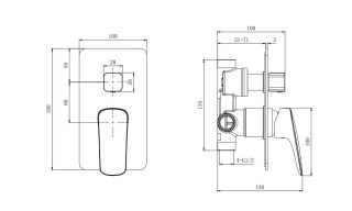 Душевой комплект Aquatek Вега AQ1073CR хром