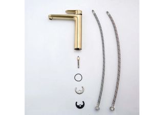 Смеситель для раковины Aquatek Ника AQ1804BG золото