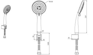 Душевой комплект Aquatek Вега AQ1072CR хром