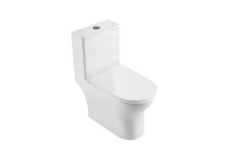 Унитаз-моноблок напольный Aquatek Гелиос AQ2816T-00 смыв торнадо безободковый белый