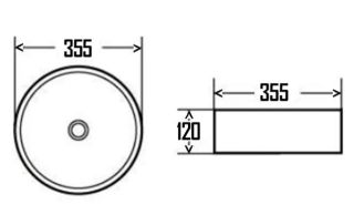 Раковина AQUAme AQM5012MP 35см розовый матовый