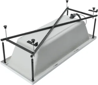 Акриловая ванна Aquanet Grace 347151 180x80 см с каркасом и фронтальной панелью
