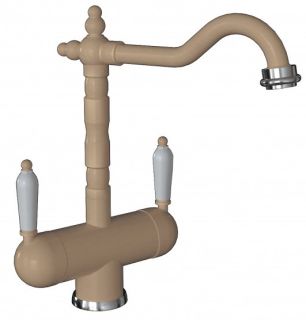 Смеситель для кухни Florentina Ария с подключением под фильтр шампань