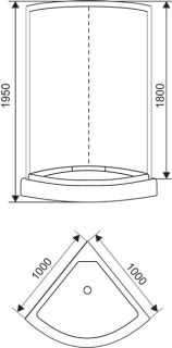 Душевой уголок ARCUS AS-301-10