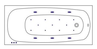 Гидромассажная ванна Whitecross Layla 0102.170075.100.RELAX.CR 170x75см Relax хром