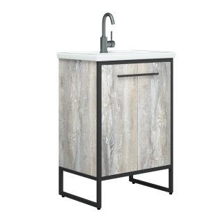 Тумба под раковину Corozo Айрон 70см антик/чёрный SD-00000343