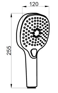 Душевой набор Azario NEVO AZ-157820226 душевая лейка, шланг, штанга, цвет белый