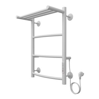 Полотенцесушитель электрический AZARIO VERONA AZ04846PW 400/600 3 секции, с полкой, диммер справа, белый