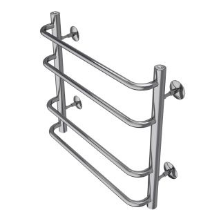 Полотенцесушитель водяной AZARIO FERRARA AZ09155 500/500 4 секций, нижнее/диагональное подключение, 1/2, хром