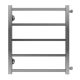 Полотенцесушитель водяной AZARIO ANCONA AZ71556 500/600 квадрат, 5 секций, боковое подключение, 3/4, хром
