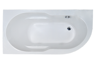 Акриловая ванна Royal Bath Azur левая 140x80см белый RB614200L