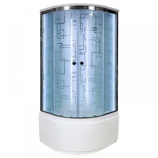 Душевая кабина Deto ЕМ4510 LED 100х100х220 см