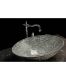 Раковина накладная Boheme серебро 815
