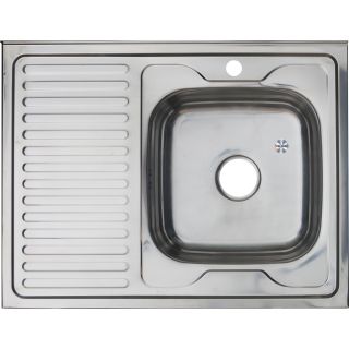 Мойка 8060 R Melana 0,6/160 правая хром с сифоном (016 t R *10)