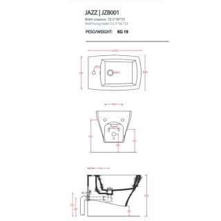 Биде Artceram JAZZ JZB001 01 00 белое