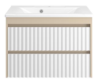 Подвесная тумба под раковину Brevita Balaton BAL-06080-03-012Я 80см белый/бежевый
