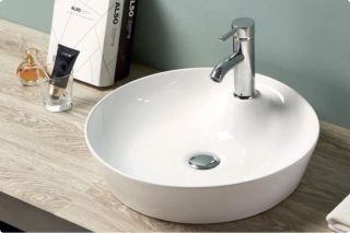 Раковина накладная BelBagno 45см белая BB1306