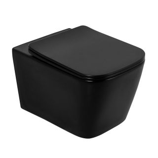 Подвесной унитаз BelBagno Ardente-C чёрный матовый BB3202CHR-MB