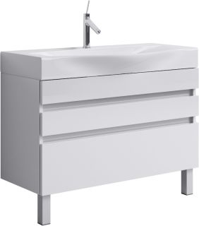 Тумба под раковину Aqwella Бергамо 100 Ber.01.10/n/W