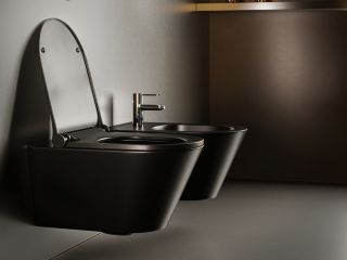 Биде подвесной Boheme Avva 974-B чёрный матовый