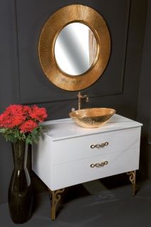 Зеркало Boheme с подсветкой Shine золото 528-G light