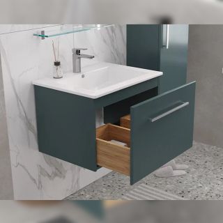 Тумба под раковину подвесная Velvex Posse tp.POS.OSK.65.1Y верде, 65 см