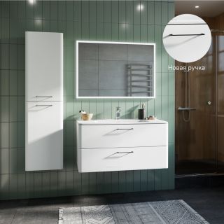 Тумба с раковиной IDDIS Brick подвесная 100см белый BRI10W1i95K