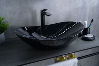 Раковина Gid Bs9811 54467 накладная под камень глянцевый 61x37x15