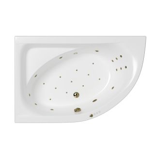 Гидромассажная ванна WHITECROSS Aquarella 0108.170110.100.ULTRA.BR левая 170x110 см Ultra бронза