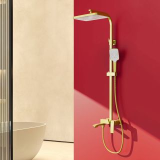 Душевая стойка Raglo R01.24.03 золотой сатин