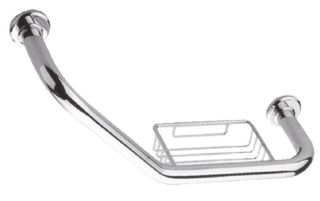 Поручень с мыльницей для ванной Haiba HB1719 хром