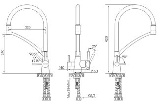 Смеситель для кухни Paulmark Siegen Si213111-CR хром
