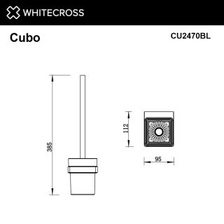 Ёршик подвесной WHITECROSS Cubo CU2470NIB брашированный никель