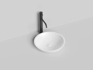 Накладная раковина Salini Callista 05 S-Sense 1101105G 37см белый глянцевый