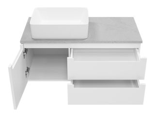 Подвесная тумба под раковину Brevita Cargo CAR-01100-011П2Я 100см белый