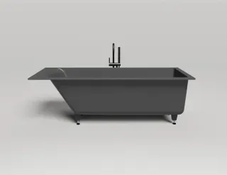 Ванна из искусственного камня Salini Cascata Kit S-Sense 104513GRF 180x80см RAL полностью