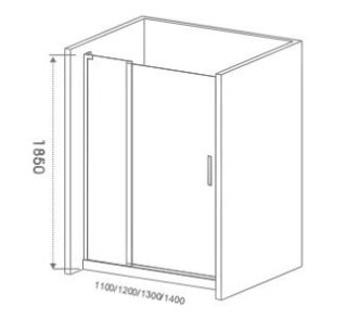 Душевая дверь Good Door Pandora WTW120 стекло прозрачное